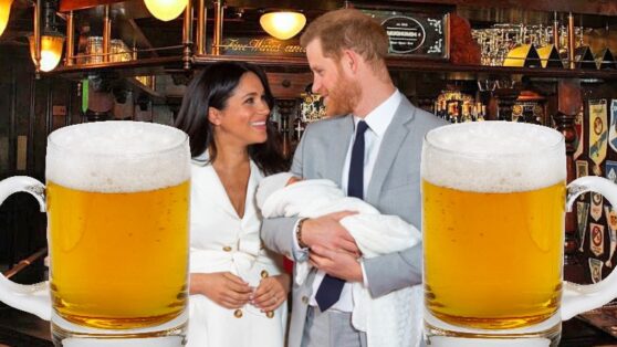 Никогда не рано. Трёхмесячный сын Меган Маркл и принца Гарри побывал в пабе