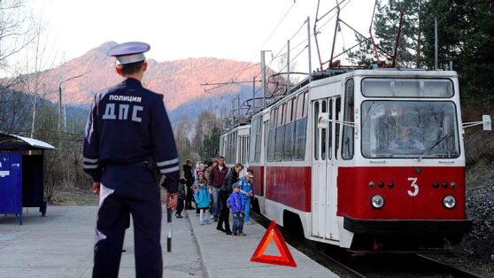 В Хакассии трамвай гонялся за трамваем и таки догнал