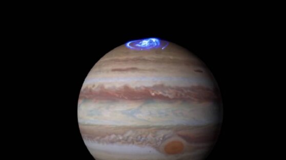 Ученые выяснили природу северного сияния на Юпитере