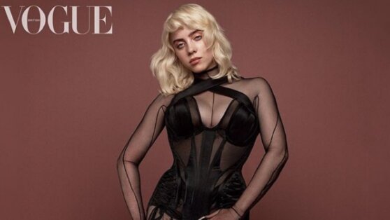 Билли Айлиш попозировала в корсете для обложки Vogue