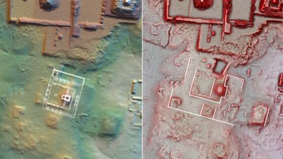 Археологи обнаружили комплекс Теотиуакана, спрятанный под холмами древнего города майя