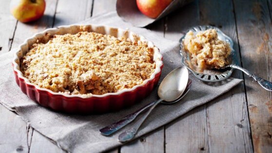 Рецепт легкого яблочного крамбла