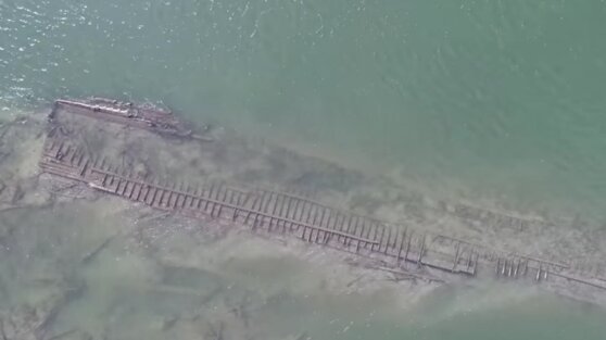 В США из-за засухи появился затонувший 130 лет назад корабль