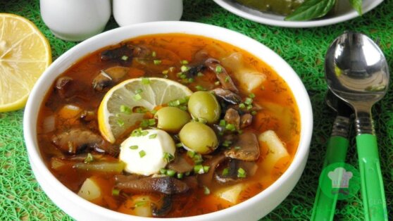 Как приготовить солянку с грибами по-сибирски