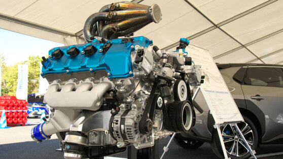 Yamaha превратила бензиновый V8 в гоночный водородный двигатель
