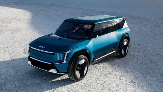 Kia представила кроссовер с дисплеем вместо решетки радиатора