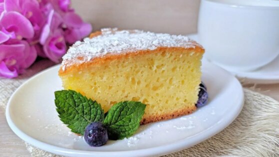 Просто и вкусно: манник на кефире к чаю