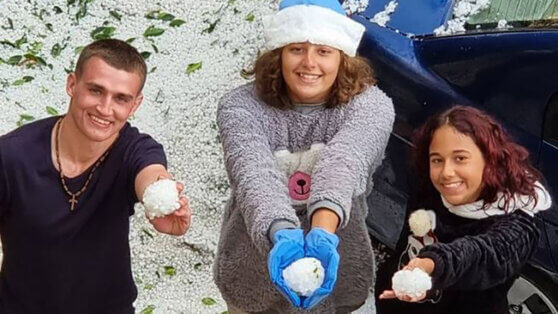 В Хургаде прошел град и выпал снег