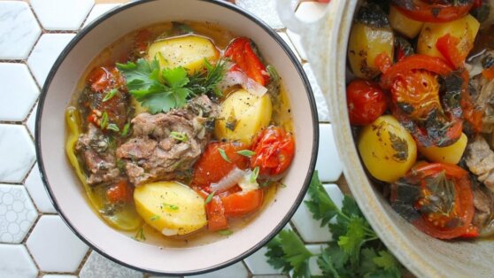 Рецепт хашламы из баранины с картофелем