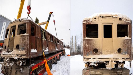 Редчайший вагон московского метро образца 1930-х годов нашли под Вологдой