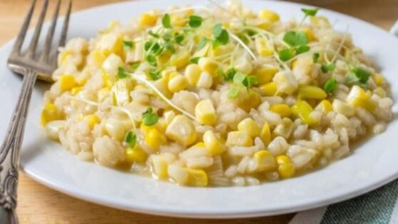Рецепт ризотто с кукурузой