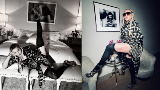 63-летнюю Мадонну раскритиковали за «вульгарные позы» на фото