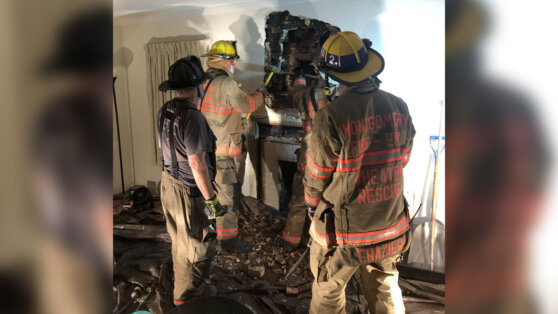 Вор застрял в дымоходе при попытке забраться в дом