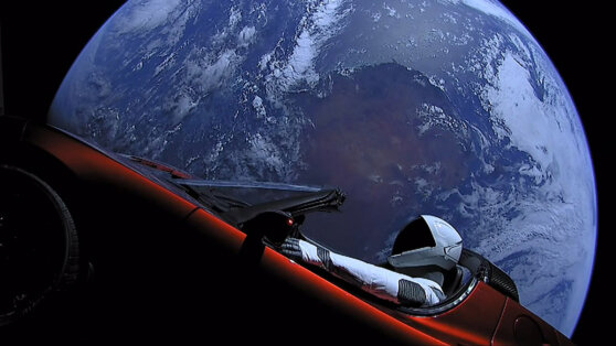 Tesla Roadster пролетел в космосе 3 миллиарда километров