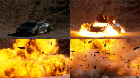 Художник взорвал Lamborghini Huracan ради токенов NFT