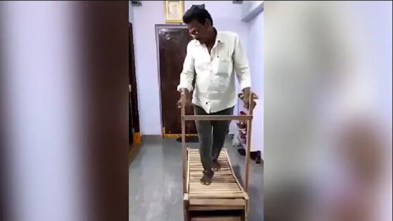 Индиец собрал из дерева беговую дорожку и стал звездой соцсетей