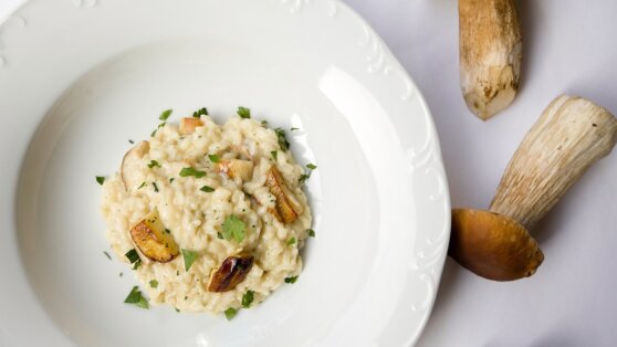Рецепт ризотто с белыми грибами