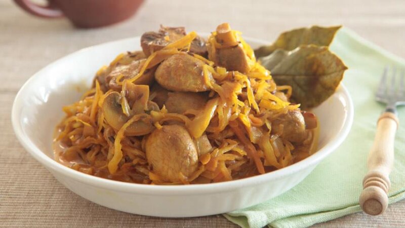 Квашеная капуста с грибами