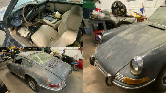 На продажу выставили Porsche 912, простоявший в гараже 40 лет