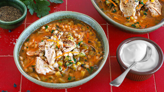 Рецепт рассольника с томатной пастой и перловкой Рецепт рассольника с томатной пастой и перловкой