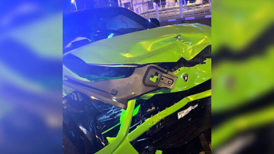 Рэпер Элджей попал в Дубае в аварию на Lamborghini