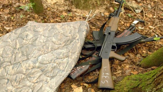 В лесу под Ростовом нашли схрон оружия