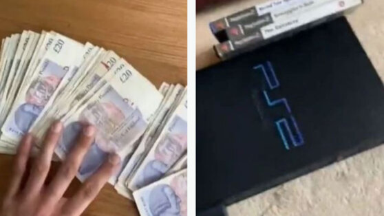 Мужчина нашел тайник в коробке из-под игры для PlayStation Мужчина нашел тайник в коробке из-под игры для PlayStation