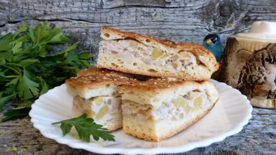 Рецепт дрожжевого пирога с фаршем и картошкой