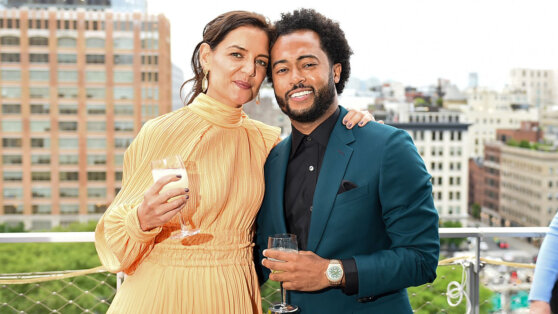 Кэти Холмс впервые появилась на публике с новым бойфрендом