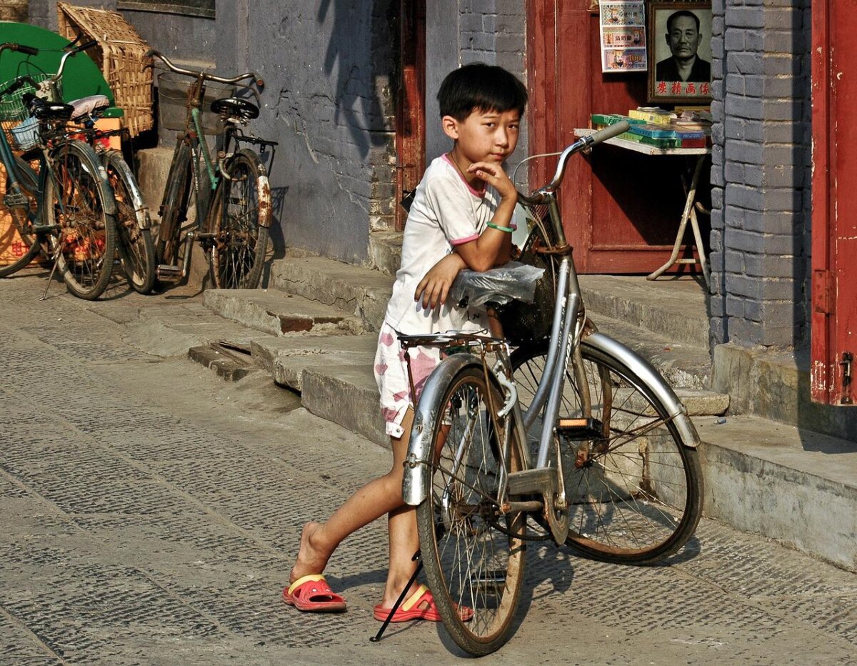 Велосипеды в Китае на улице