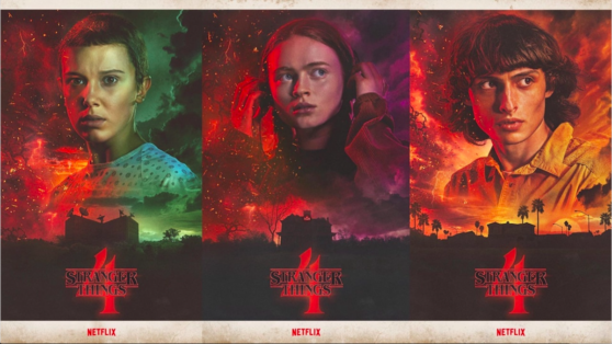 Вышли новые постеры четвертой части «Очень странных дел»