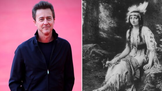 Эдвард Нортон оказался прямым потомком рабовладельца и Покахонтас