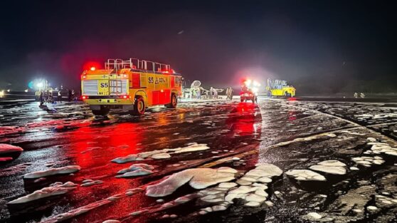Посадка горящего самолета в Сальвадоре попала на видео