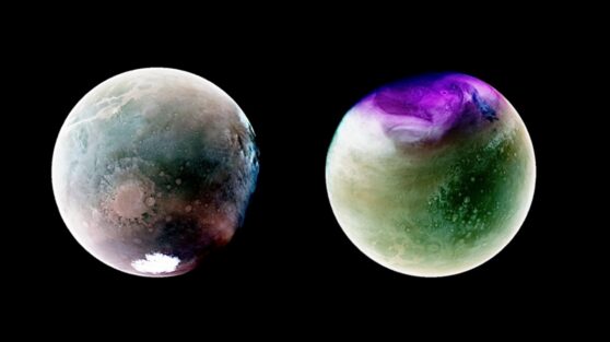 NASA показало впечатляющие изображения Марса в ультрафиолетовом свете