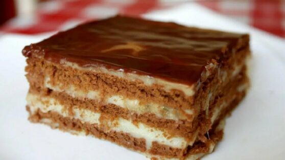 Торт без выпекания с заварным кремом за 15 минут