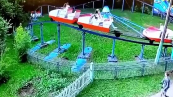 На аттракционе в Подмосковье вылетела кабинка с детьми