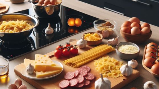 Блюдо за 30 минут: макароны с копченой колбасой и томатами