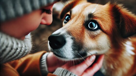 Ученые узнали, почему собаки внимательно смотрят на лицо человека Ученые узнали, почему собаки внимательно смотрят на лицо человека